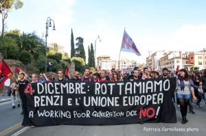 No Renzi Day working poor