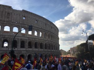 No Renzi day Colosseo