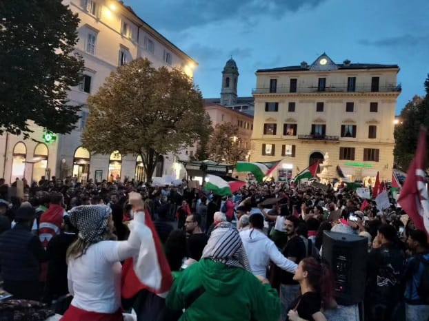 Ancona Centinaia In Piazza Per La Palestina Contropiano