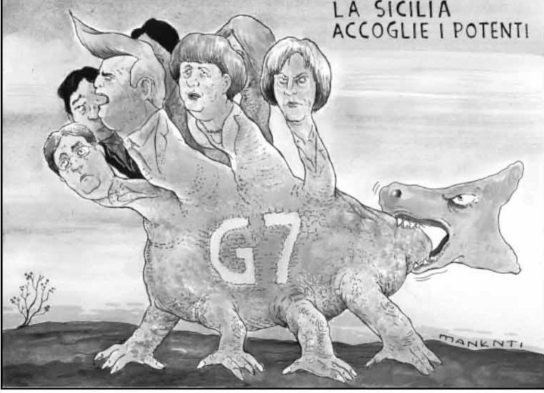 Il Documento appello Della Rete Catanese Contro Il G7 Di Taormina 