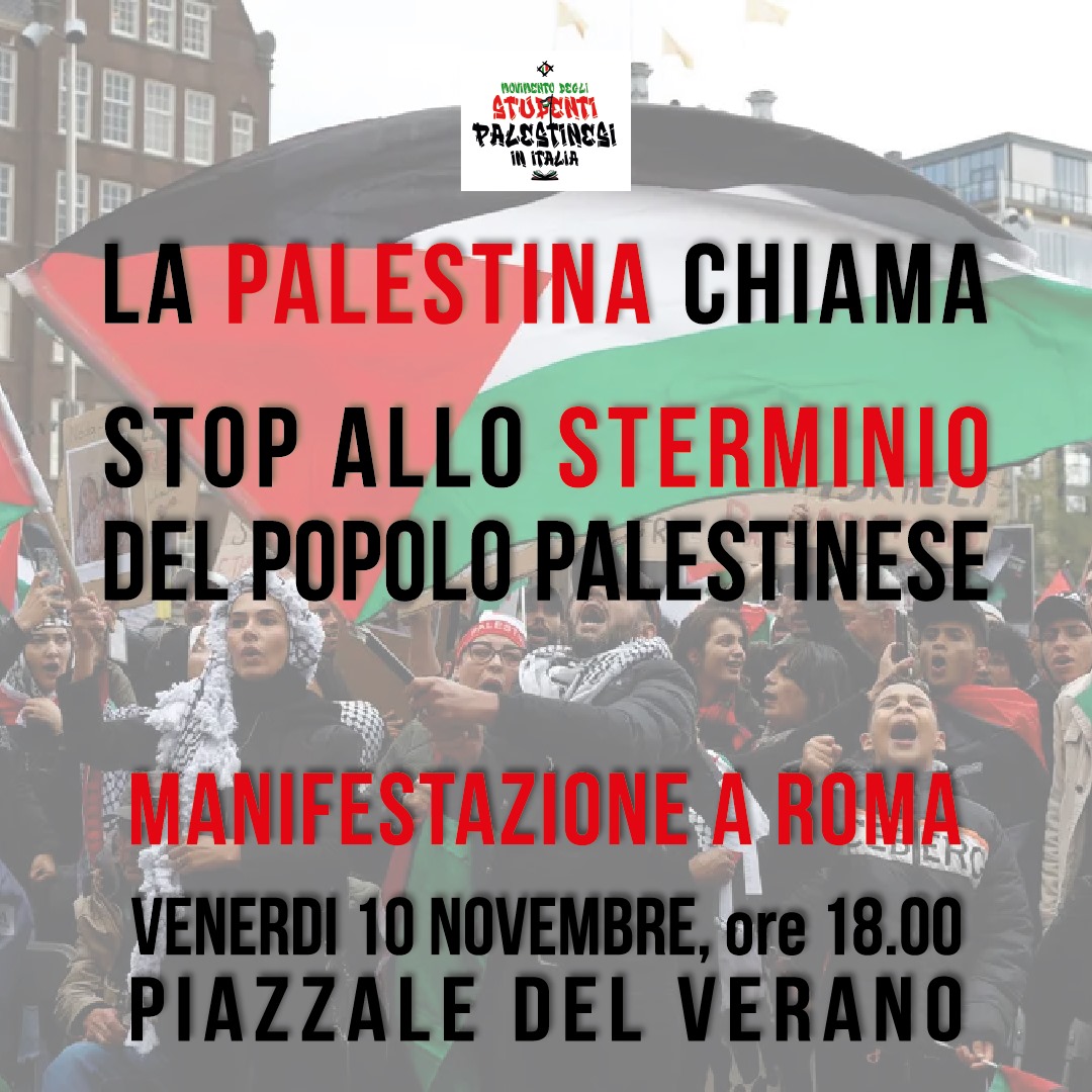 Roma. La Palestina Chiama. Stop Allo Sterminio Dei Palestinesi ...