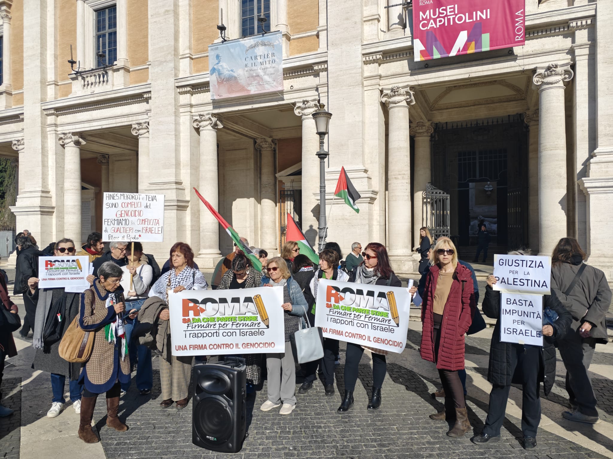 Si Parte Roma. Interrompere i rapporti tra il Comune e Israele. In Campidoglio ...